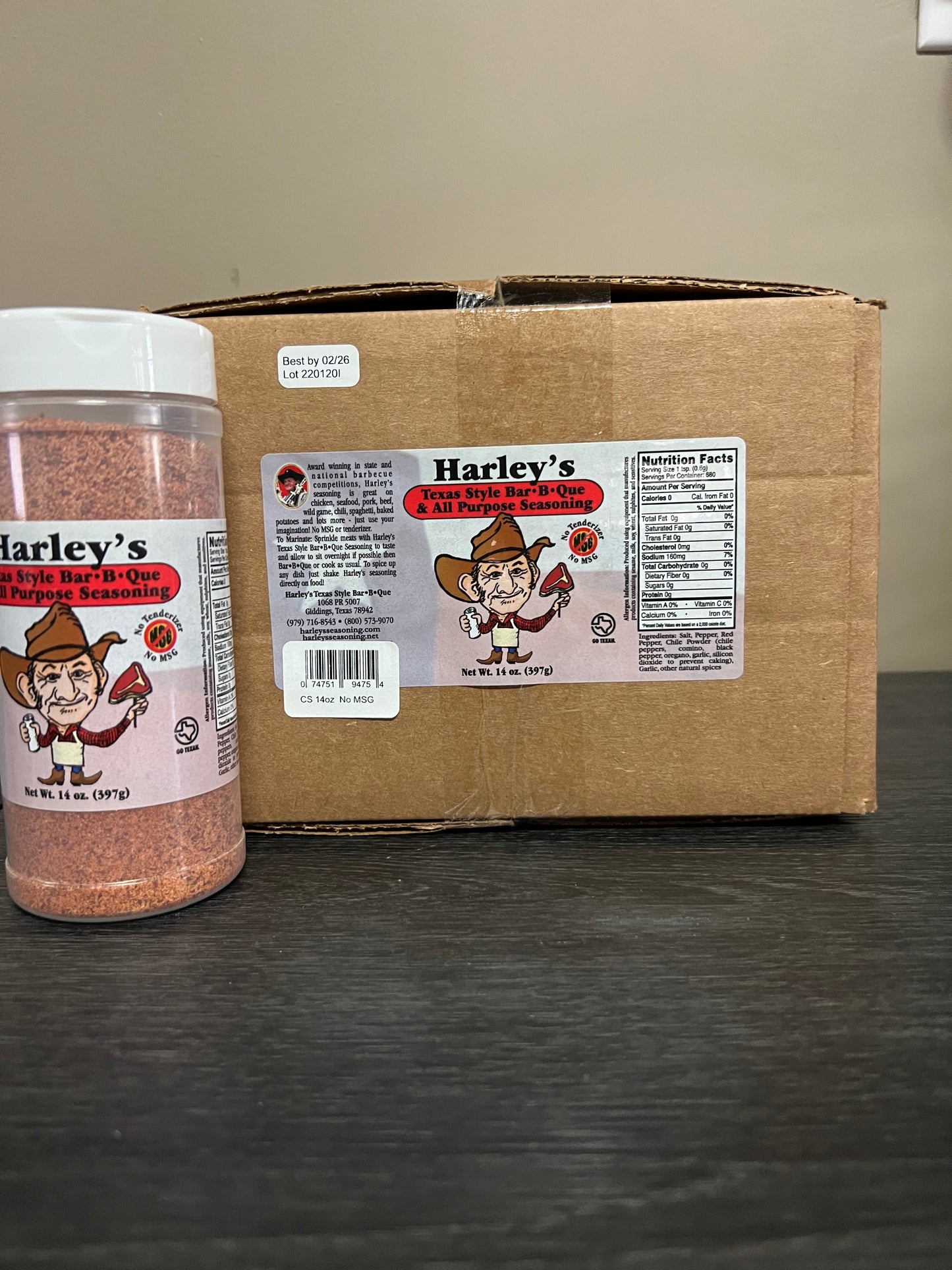 Harley's Case of 13.5oz Regular No MSG 12pac