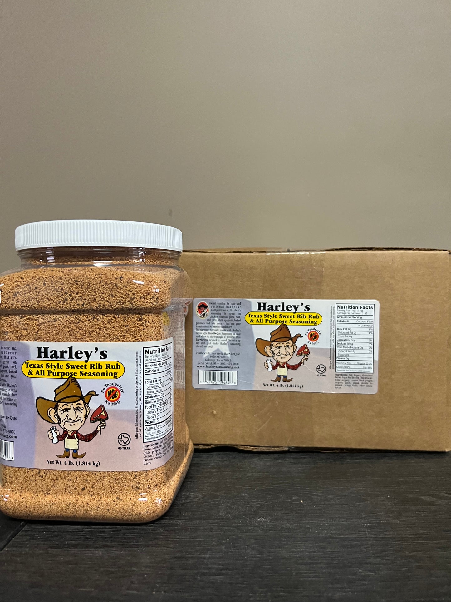 Harley's Case of 1/2 Gallon Sweet No MSG 4pac