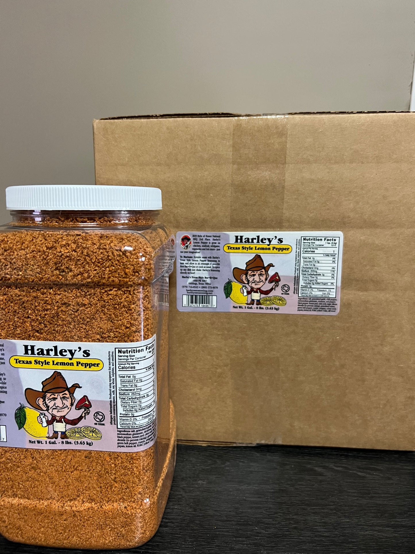 Harley's Case of Gallon Lemon Pepper 4pac