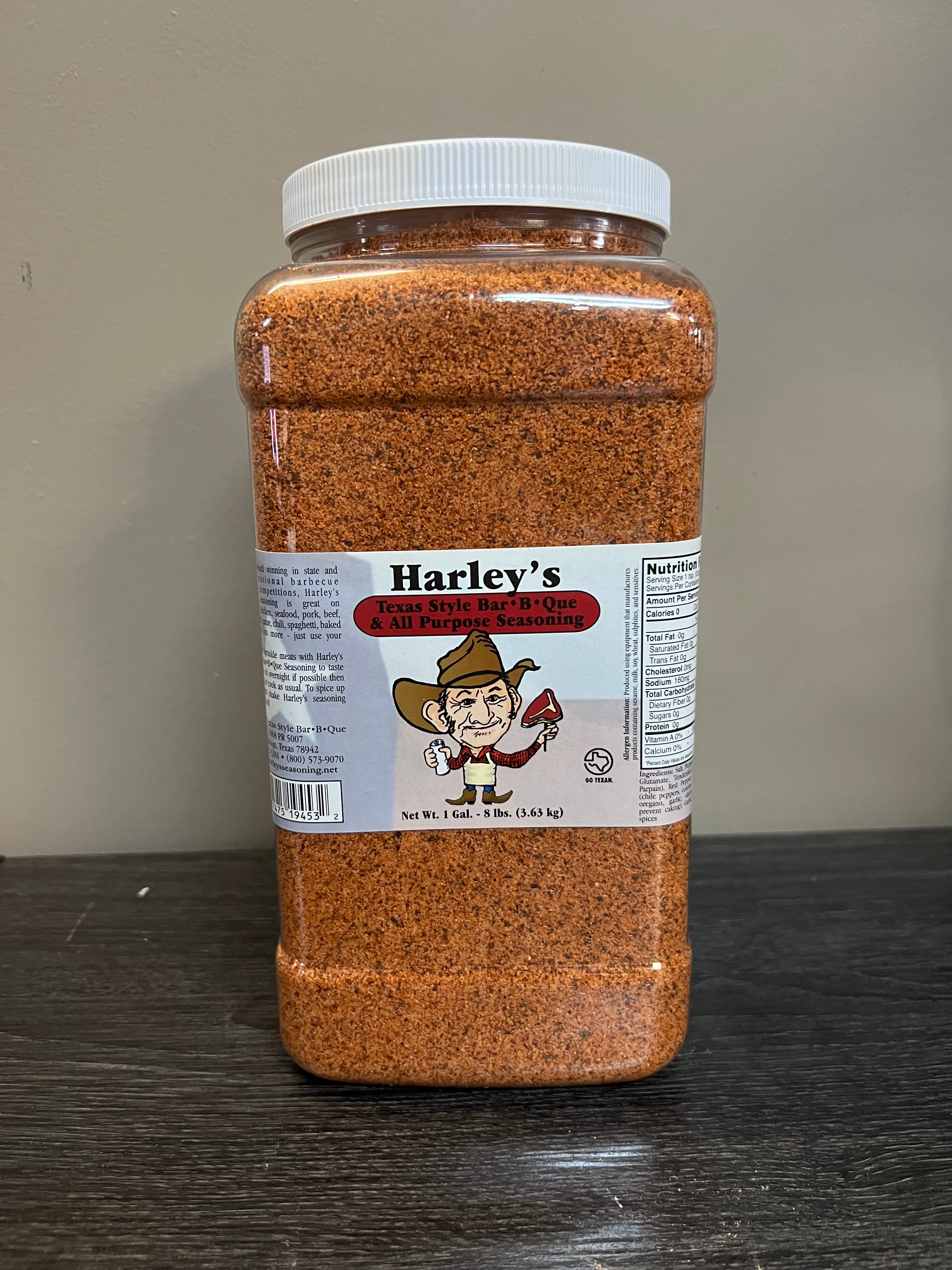 Regular Seasoning Harley's Gallon Regular – Harley's Texas Style BBQ Seasoning